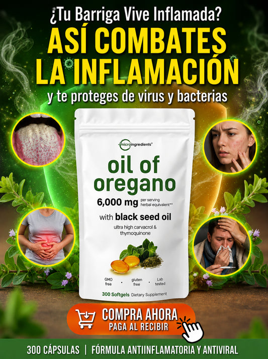 Aceite de Oregano | elimina hongos, virus e inflamación