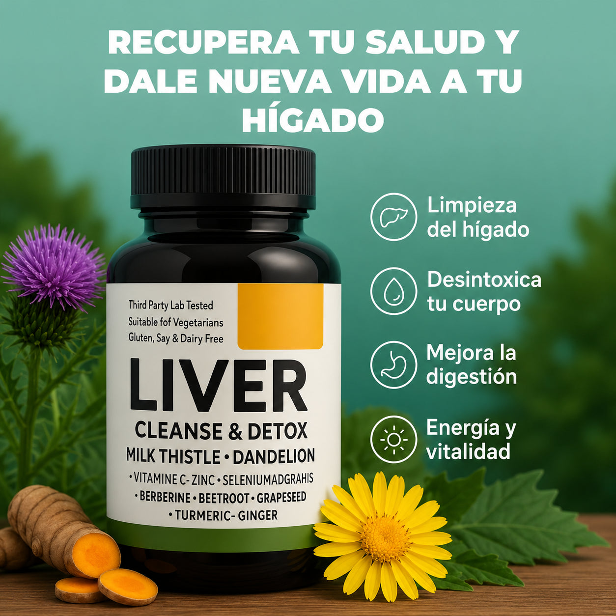 Liver Cleanse & Detox Ayuda a que tu Hígado Funcione Mejor